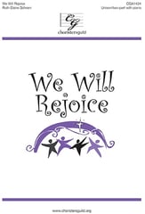 We Will Rejoice Unison/Two-Part choral sheet music cover
